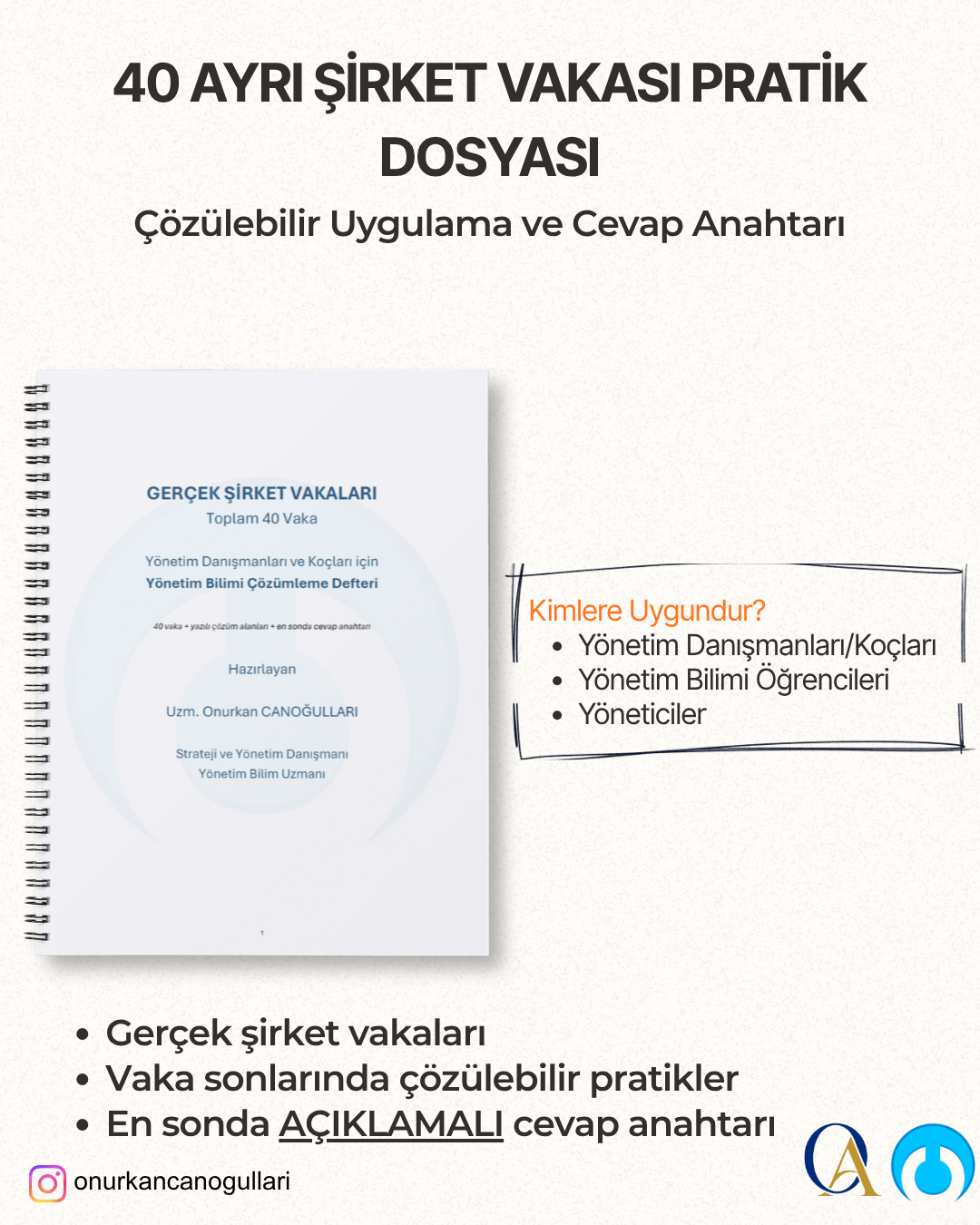 40 Ayrı Şirket Vakası Pratik Dosyası (Çözülebilir ve Cevap Anahtarlı)
