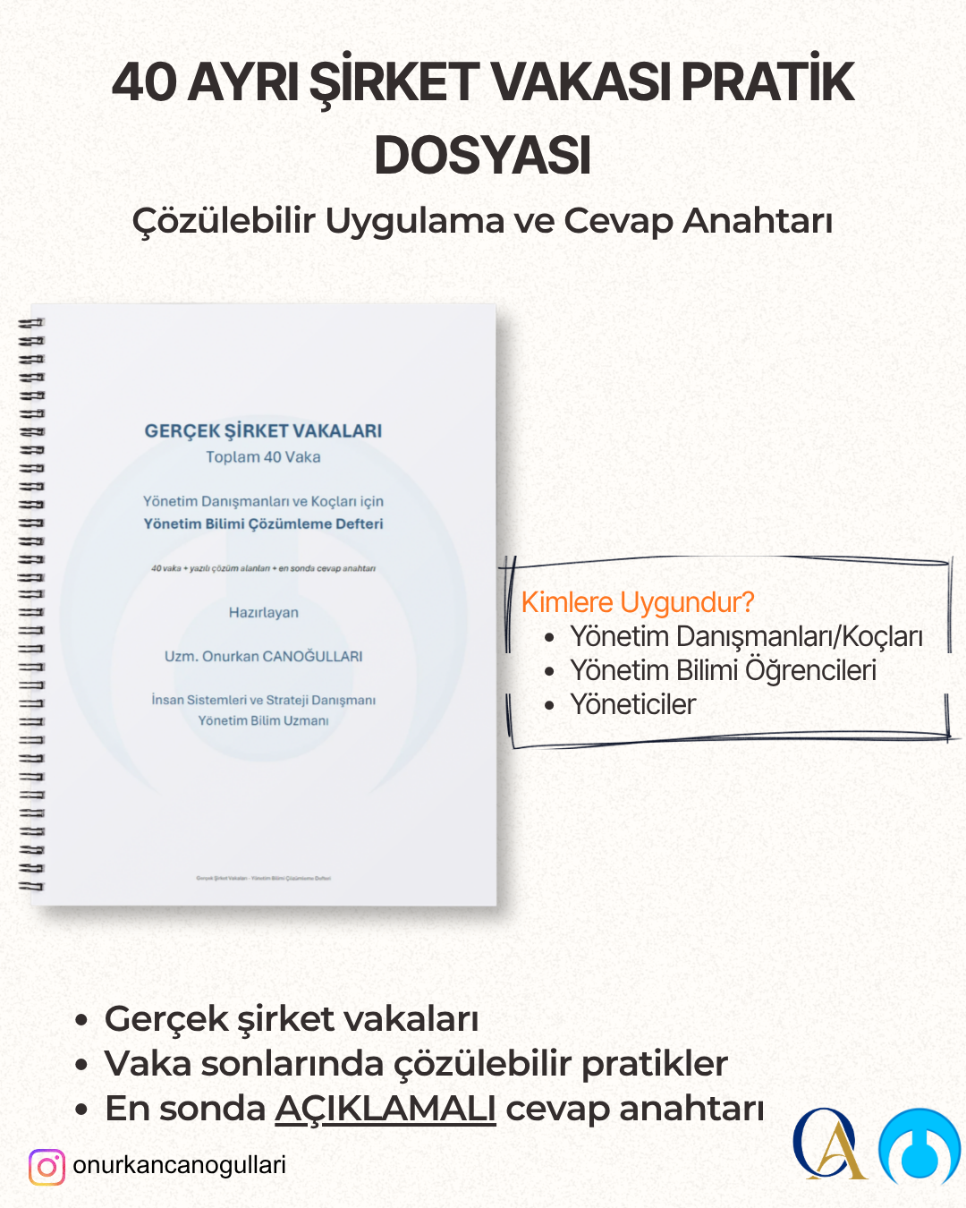 40 Ayrı Şirket Vakası Pratik Dosyası (Çözülebilir ve Cevap Anahtarlı)