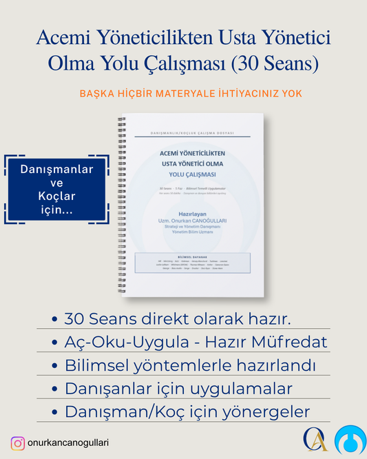 Acemi Yöneticiden Usta Yönetici Yolu Seans Kitabı (30 Seans)