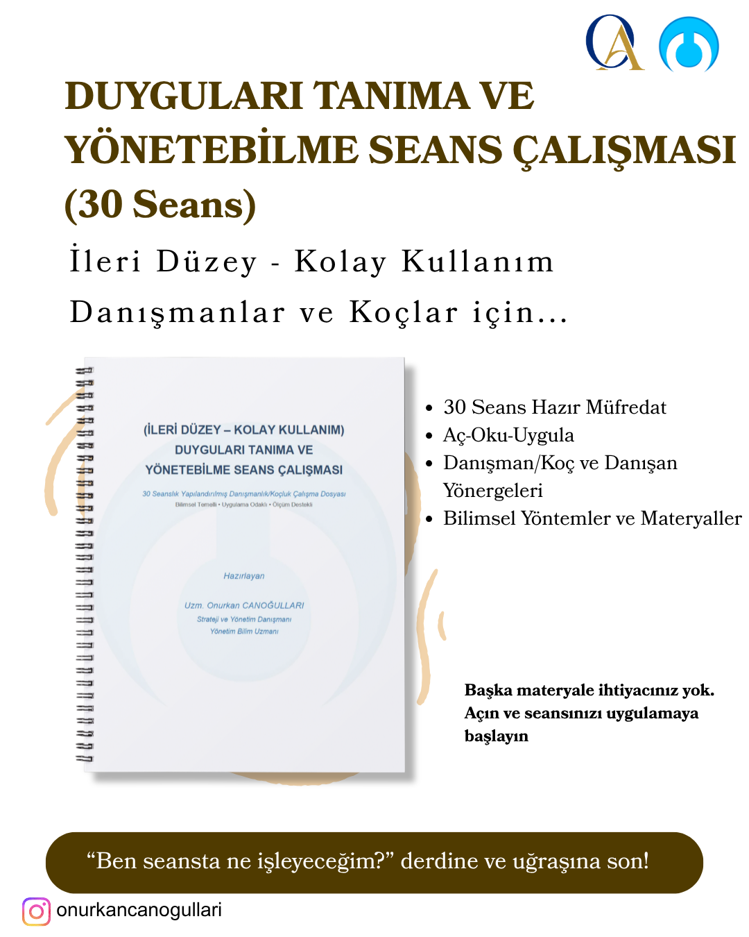 Duyguları Tanıma ve Yönetebilme Seans Kitabı (30 Seans)