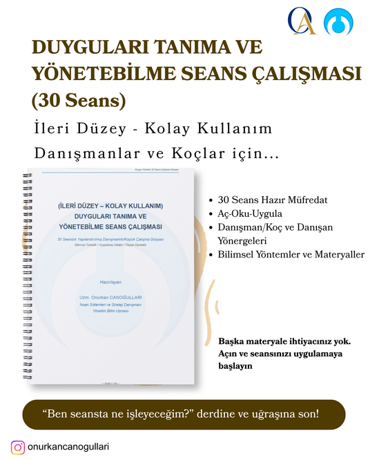 Duyguları Tanıma ve Yönetebilme Seans Kitabı (30 Seans)