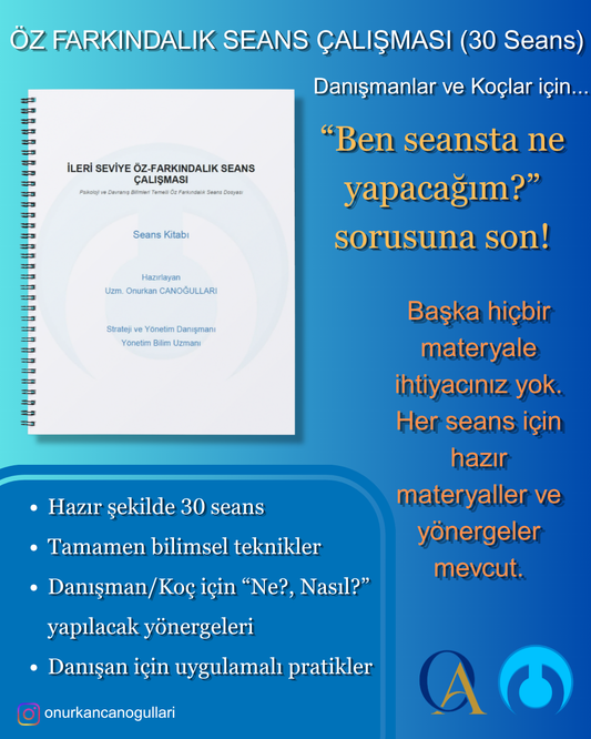 İleri Seviye Öz-Farkındalık Seans Kitabı (30 Seans)
