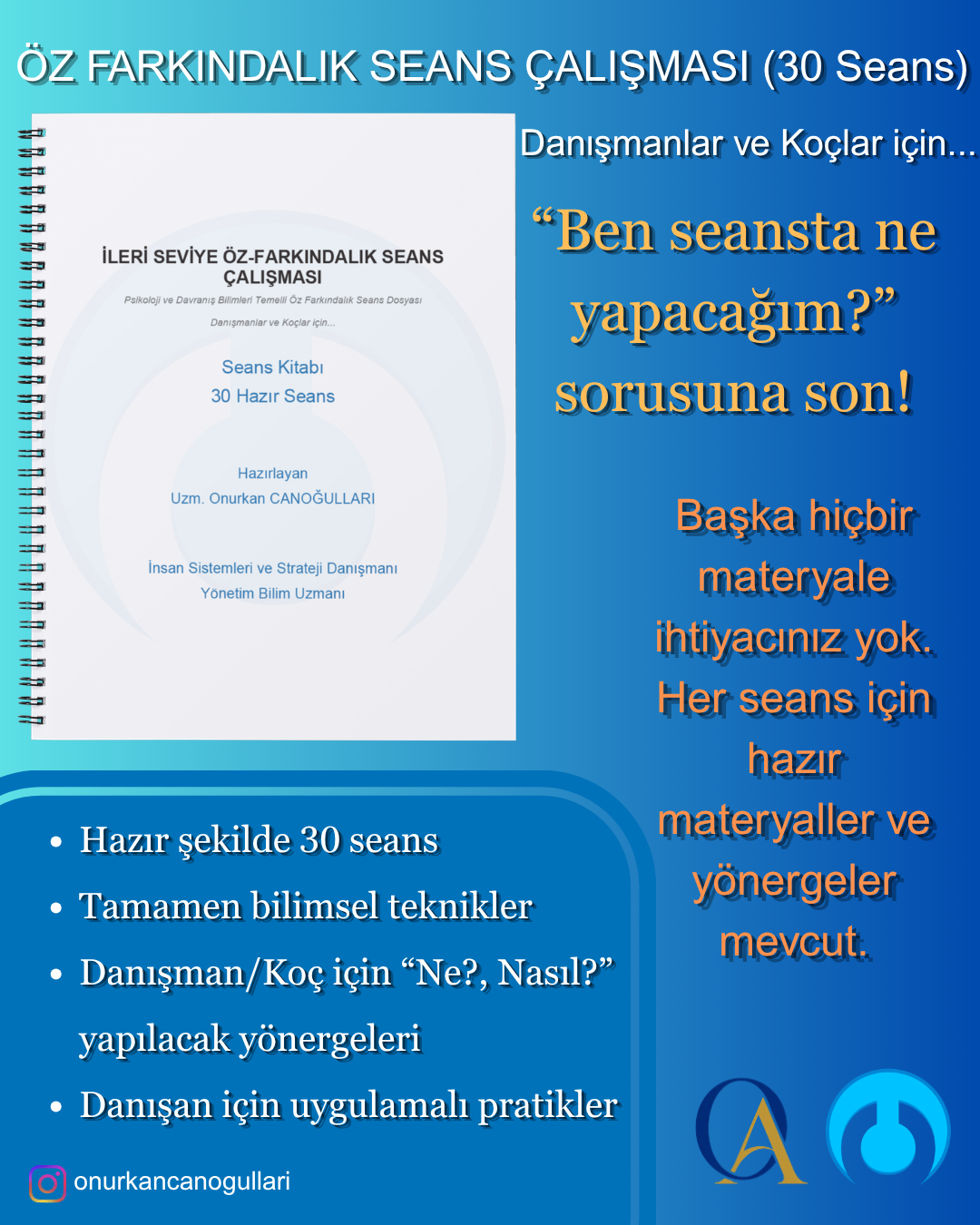 İleri Seviye Öz-Farkındalık Seans Kitabı (30 Seans)