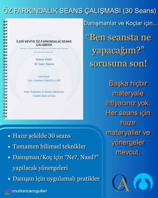 İleri Seviye Öz-Farkındalık Seans Kitabı (30 Seans)