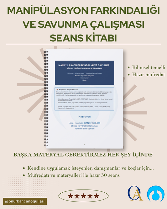 Manipülasyon Farkındalığı ve Savunma Çalışması 30 Seans Kitapçık