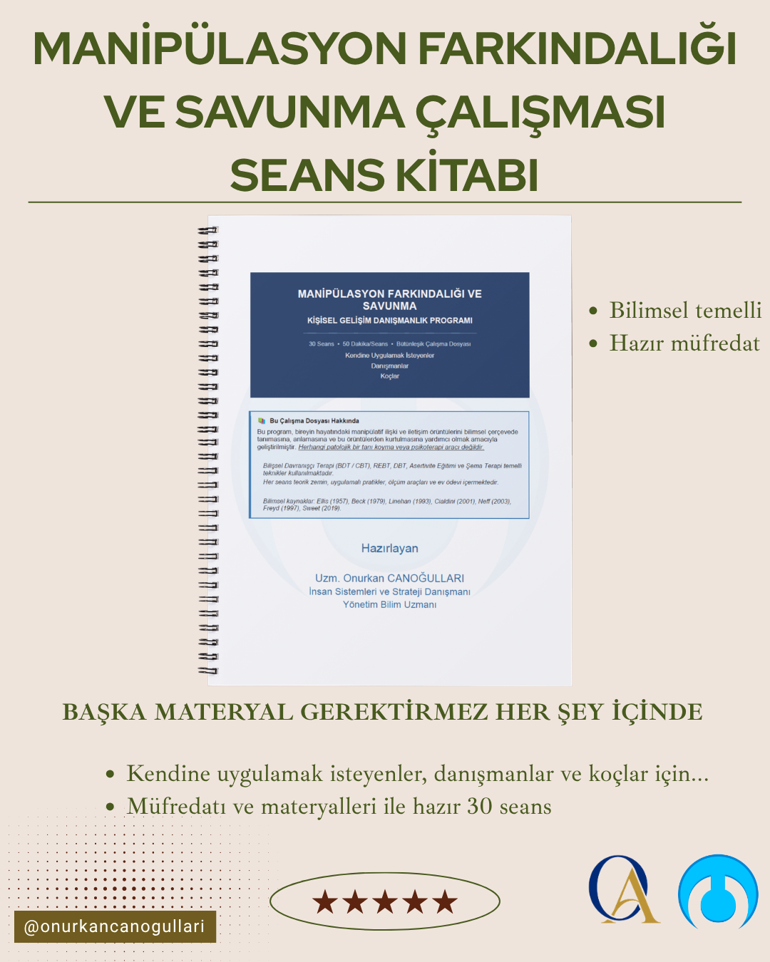 Manipülasyon Farkındalığı ve Savunma Çalışması 30 Seans Kitapçık