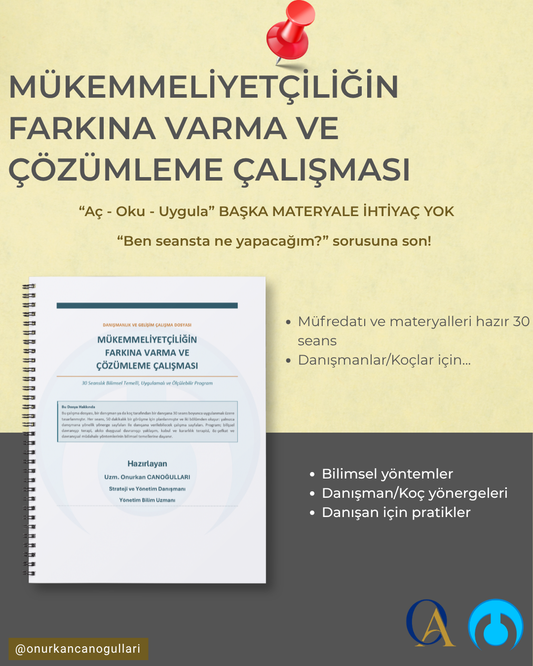 Mükemmeliyetçiliğin Farkında Varma ve Çözümleme 30 Seans Kitapçığı